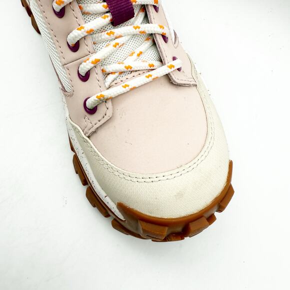 Caterpillar Pink and White Sneakers with Rugged Design - Picture 13 of 14